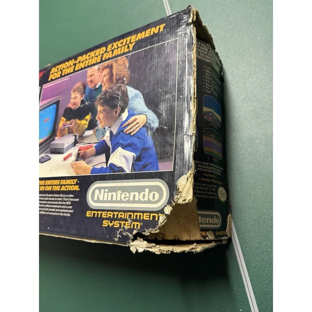 NINTENDO NES ACTION SET ZAPPER NO POWER CORD PARTS ONLY ORG MANUAL
